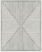 RUGGABLE x Jonathan Adler Machine Washable Modern Area Rug – Inkdrop Black & Ivory 8x10, Stain-Resistant, Non-Slip – Large Rugs for Living Room, Bedroom, Hallway, Entryway & Office–with Cushioned Pad