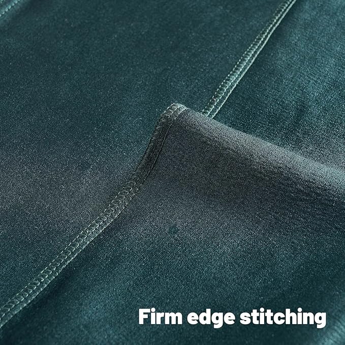 FUTEI Dark Green Chenille Decorative Throw Pillow Covers 24x24 Inch Set of 2,Soft Embossed Striped Textured European Cushion Case,Modern Home Decor for Couch Bed Living Room