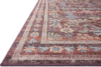 Loloi Rifle Paper Co. Maison Collection MAO-06 Red 3'-0" x 3'-0" Round, .19" Pile Height, Accent Rug