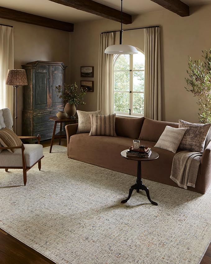 Loloi Amber Lewis Honora Collection HON-05 Bone/Multi 5'-3" x 7'-9" Area Rug