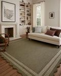 Loloi Chris Loves Julia Scottie Collection SCO-01 Olive/Pebble 8'-6" x 11'-6", .87" Pile Height, Area Rug