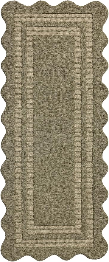 Loloi Chris Loves Julia Scottie Collection SCO-01 Olive/Pebble 8'-6" x 11'-6", .87" Pile Height, Area Rug