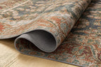Loloi Chris Loves Julia Jules Collection JUL-10 Ocean/Spice 5'-0" x 7'-6", .13" Pile Height, Area Rug