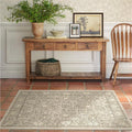 RUGGABLE x Morris & Co Washable Area Rug – Montreal Natural Stone 4x6, Stain-Resistant, Non-Slip – Medium Machine Washable Rugs for Living Room, Bedroom, Hallway, Entryway & Office–with Standard Pad