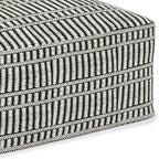 SIMPLIHOME Safford 20-inch Wide Pouf in Black and White, Handwoven Outdoor/Indoor Boho-Style Ottoman for Living Room, Bedroom, or Patio, Weather-Resistant, UV-Protected, Assembled