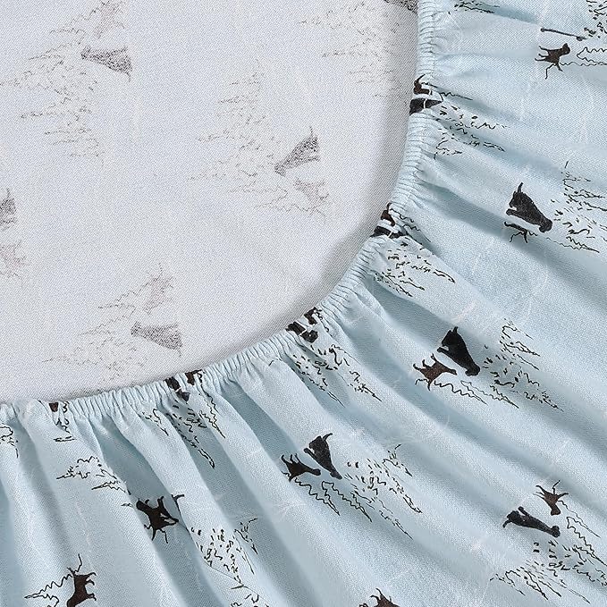 Eddie Bauer - King Sheets, Cotton Flannel Bedding Set, Brushed For Extra Softness, Cozy Home Decor (Dog Friends, King)
