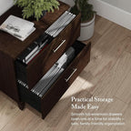 Bush Furniture 2 Drawer Lateral File Cabinet, Letter and Legal-Size Document Storage for Home or Professional Office, Somerset Collection, Mocha Cherry