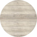 SIMPLIHOME Rayburn Drum Coffee Table - 38 inch Wide Solid Mango Wood Round Living Room Table in White Wash, Modern Urban Center Table for Family Room with Black Metal Legs and Large Surface