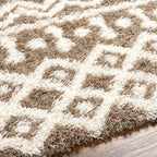 Livabliss Hapsburg Moroccan Shag Area Rug,9'3" x 12',Medium Brown