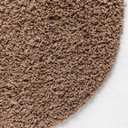 Unique Loom Solid Shag Collection Area Rug (3' 3" x 5' 3" Oval, Sandy Brown)