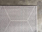 Unique Loom Trellis Frieze Collection Area Rug - Geometric (3' 3" x 5' 3", Light Gray/ Ivory)