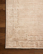 Loloi Chris Loves Julia Palma Collection PLM-02 Spice/Natural 5'-3" x 7'-6" Area Rug Vintage Style Boho Living Room Bedroom Carpet