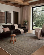 Loloi Amber Lewis Molly Collection MOL-05 Lagoon/Natural 7'-10" x 10' Low Pile Area Rug