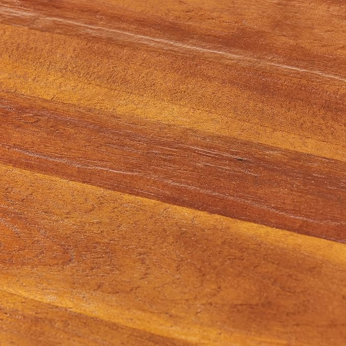 Christopher Knight Home Ronan Wood Rustic Metal End Table, Mahogany, 24.80 inches high x 24.40 inches wide x 17.70 inches deep, Sandblasted Teak