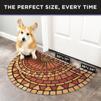 ubdyo Welcome in Style Front Door Mat - Low Pile Front Door Mat Outside Entrance - Muddy Dirt Trapping Welcome Matt Outdoor - Rubber Backing Anti Slip Indoor Doormat Entrance, 30" x 17"
