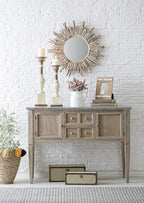 Creative Co-Op Driftwood Sunburst Mirror
