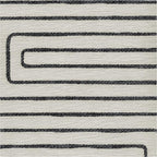 RUGGABLE x Jonathan Adler Machine Washable Modern Area Rug – Labyrinth Black/Ivory 2x3, Stain-Resistant, Non-Slip – Small Rugs for Living Room, Bedroom, Hallway, Entryway & Bathroom–with Standard Pad