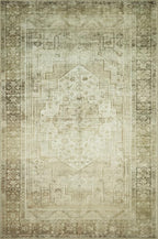 Loloi Magnolia Home by Joanna Gaines Banks Collection BAN-06 Natural/Granite 7'-6" x 9'-6", .13" Pile Height, Machine Washable, Area Rug