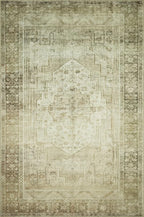 Loloi Magnolia Home by Joanna Gaines Banks Collection BAN-06 Natural/Granite 5'-0" x 7'-6", .13" Pile Height, Machine Washable, Area Rug