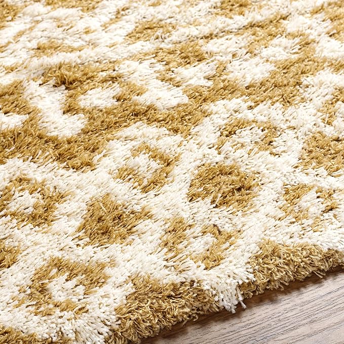 Livabliss Hapsburg Moroccan Shag Area Rug,7'10" x 10'3",Camel