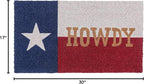 KAF Home Howdy Texas Coir Doormat with Heavy-Duty, Weather Resistant, Non-Slip PVC Backing | 17 by 30 Inches, 0.6 Inch Pile Height | Perfect for Indoor and Outdoor Use
