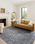 Loloi Rifle Paper Co. Maison Collection MAO-01 Nightingale Black 5'-0" x 7'-6", .19" Pile Height, Area Rug
