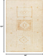 Livabliss x Becki Owens Solana Medallion Area Rug , 7'10" x 10', Peach
