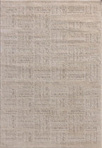 Loloi Amber Lewis Monty Collection MOT-01 Ivory/Taupe 2'-7" x 8'-0", .50" Pile Height, Runner Rug
