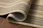 Loloi Chris Loves Julia Alfie Collection ALF-05 Natural/Multi 8'-6" x 11'-6" Area Rug Wool Neutral Living Bedroom Dining Carpet