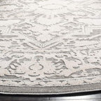 SAFAVIEH Area Rug 10x14 - Reflection Collection - Large - Dark Grey & Cream, Non-Shedding & Easy Cleaning, Ideal for Living Room, Bedroom (RFT665B)