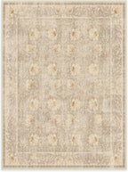 RUGGABLE x Morris & Co Washable Area Rug– Pimpernel Vintage Stone 9x12, Stain-Resistant, Non-Slip – Large Machine Washable Rugs for Living Room, Bedroom, Hallway, Entryway & Office–with Cushioned Pad