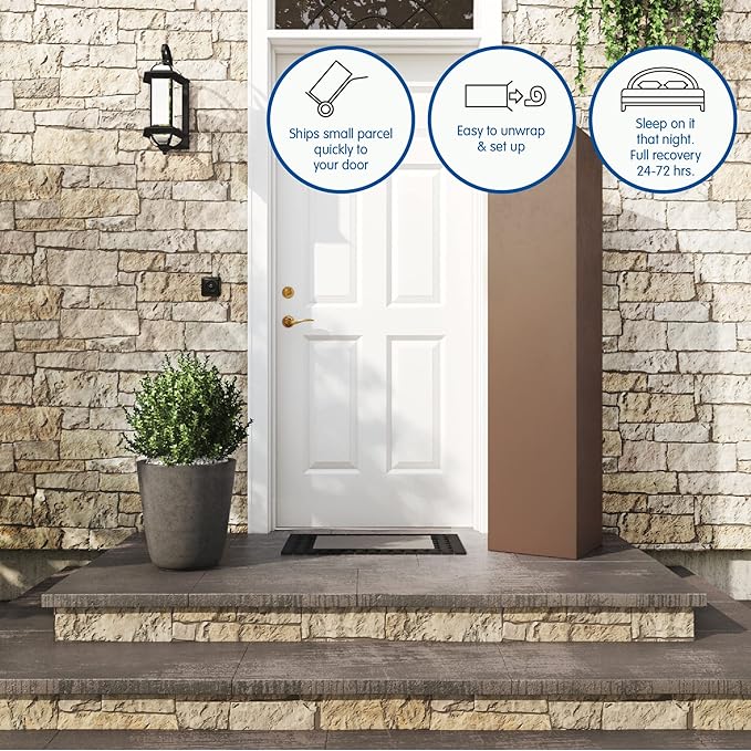 Vibe Quilted Hybrid Mattress, 12-Inch Innerspring and Pillow Top Gel Memory Foam Mattress, Fiberglass Free, CertiPUR-US Certified Bed in a Box, Queen