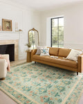 Loloi Rifle Paper Co. Eden Collection EDE-01 Mughal Rose Moss 2'-3" x 3'-9" Accent Rug feat. CloudPile™