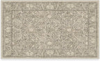 RUGGABLE x Morris & Co Washable Area Rug – Montreal Natural Stone 3x5, Stain-Resistant, Non-Slip – Small Machine Washable Rugs for Living Room, Bedroom, Hallway, Entryway & Office–with Cushioned Pad