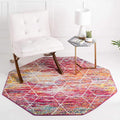 Unique Loom Trellis Frieze Collection Area Rug - Geometric (5' Octagon, Multi/ Ivory)