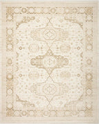 Nourison Home Pardis Ivory Beige 7'10" x 9'10" Area Rug - Easy Clean, Non Shedding, Bed Room, Living Room, Dining Room, Kitchen (8' x 10')