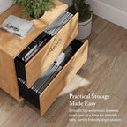 Bush Furniture 2 Drawer Lateral File Cabinet, Letter and Legal-Size Document Storage for Home or Professional Office, Somerset Collection, Maple Cross