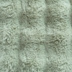Neelvin Green Faux Fur Cozy Soft Double-Sided Decorative Throw Pillow Covers 12x20 inch Set of 2,Velvet Pillowcase Cushion Case for Sofa Couch