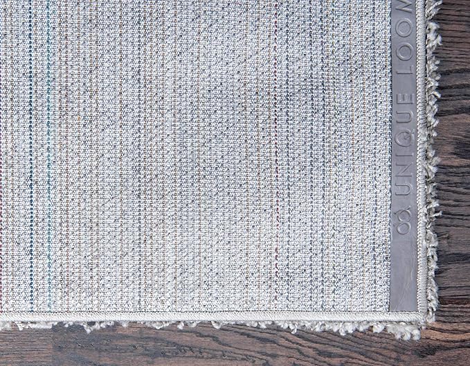 Unique Loom Solid Shag Collection Area Rug (2' 2" x 3' 1" Rectangle, Cloud Gray)