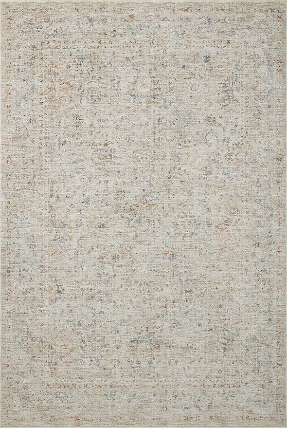 Loloi Amber Lewis Honora Collection HON-05 Bone/Multi 3'-9" x 5'-9" Accent Rug