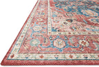 Loloi Skye Collection SKY-05 Brick/Ocean 8'-0" x 8'-0" Round Area Rug