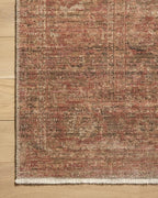 Loloi Amber Lewis Molly Collection MOL-09 Brick/Bark 5'-3" x 7'-9" Low Pile Area Rug
