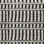 SIMPLIHOME Safford 20-inch Wide Pouf in Black and White, Handwoven Outdoor/Indoor Boho-Style Ottoman for Living Room, Bedroom, or Patio, Weather-Resistant, UV-Protected, Assembled