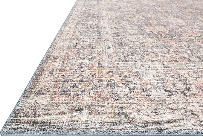 Loloi Skye Collection SKY-01 Grey/Apricot 2'-6" x 10'-0" Runner Rug