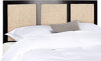 SAFAVIEH Home Collection Vienna Black Cane Queen Headboard Platform