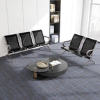 Kinsuite 5-Seat Office Guest Chairs & Reception Chairs - Waiting Room Chairs Airport Reception Seat Bench, Guest Chairs with Arms Lobby Bench Seating for Office Bank Airport Hospital, Black