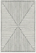 RUGGABLE x Jonathan Adler Machine Washable Modern Area Rug – Inkdrop Black & Ivory 6x9, Stain-Resistant, Non-Slip – Medium Rugs for Living Room, Bedroom, Hallway, Entryway & Office–with Standard Pad