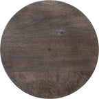 Kate and Laurel Zia Round Side Table, 15x15x26, Gray