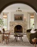 Loloi Magnolia Home by Joanna Gaines Pace Collection PAC-06 Forrest/Natural 9'-6" x 9'-6" Round Area Rug