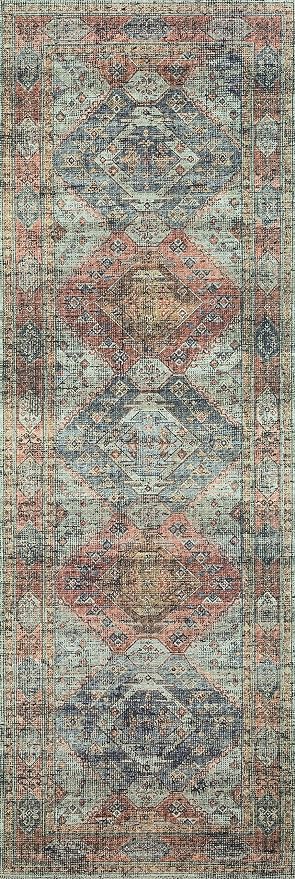 Loloi II Skye Collection SKY-06 Apricot/Mist 7'-6" x 9'-6" Area Rug